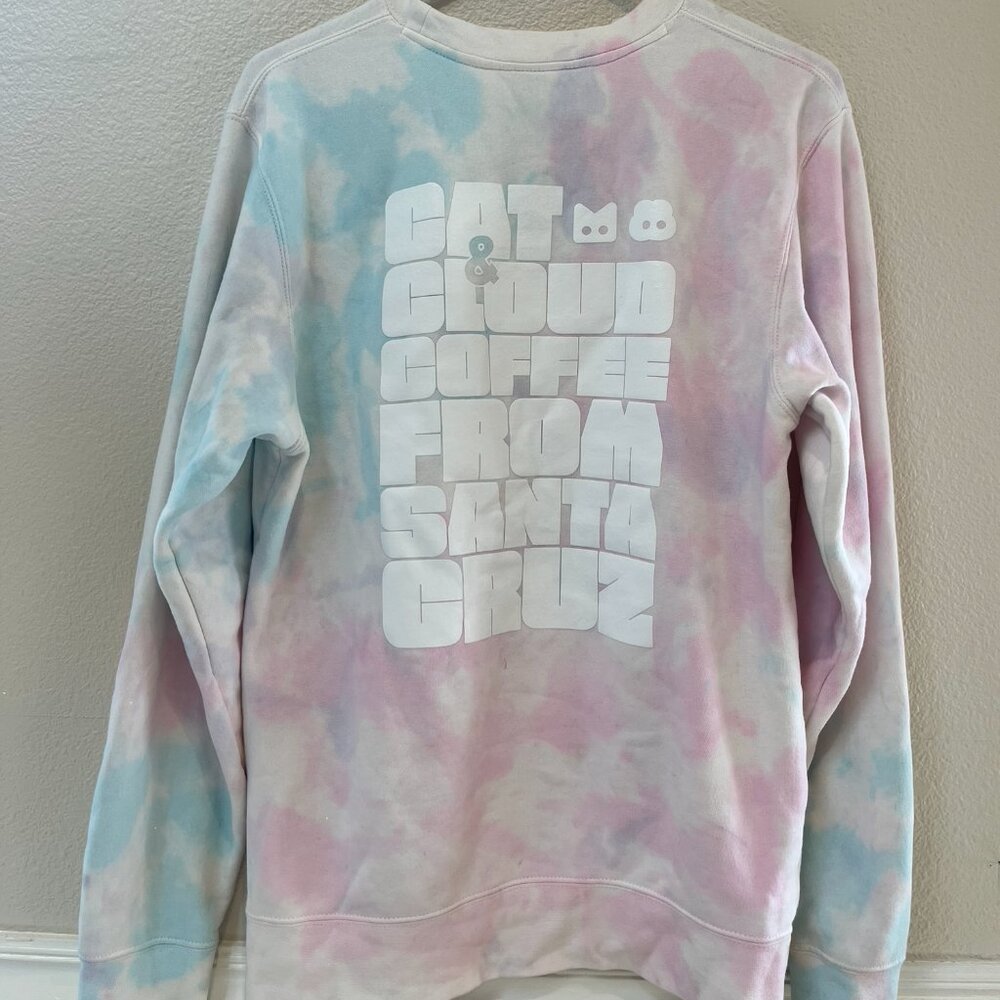 SANTA CRUZ CAT AND CLOUD COFFEE CREWNECK
